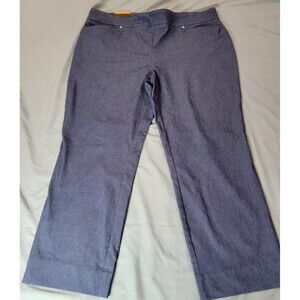 Hilary Radley Women’s Blue Slim Leg Pants XXL Stretch NWT